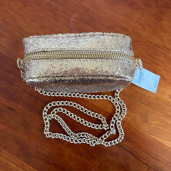 Design Lab Gold Glitter Shoulder Bag - Picture 5 of 6